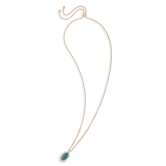 KENDRA SCOTT • Aqua Apatite Brett Slider Necklace - Picture 4 of 6